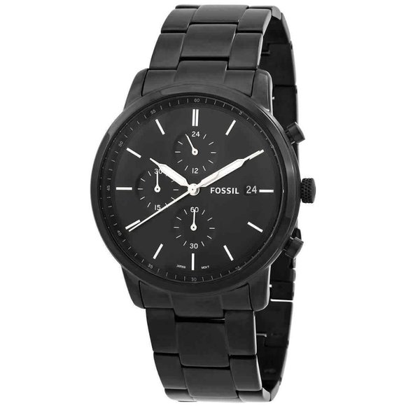 Fossil Black Men's Chronograph Watch - Main Image